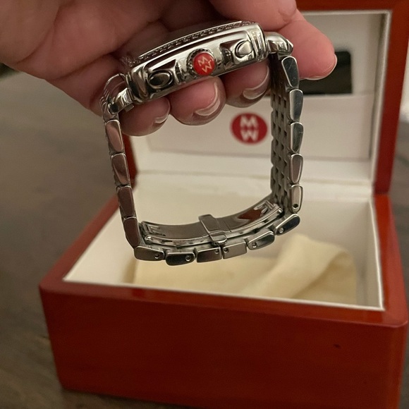 Preloved Michele Deco Stainless Steel Diamond Bracelet Watch - Picture 4 of 8
